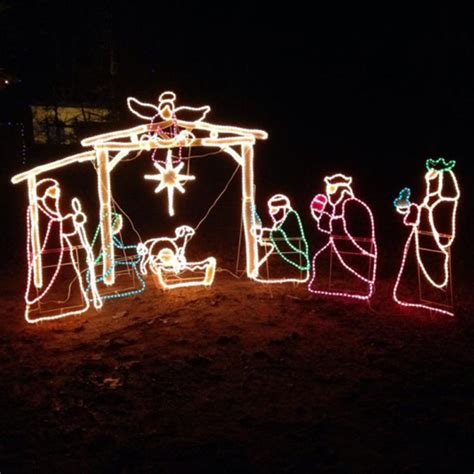 Outdoor Lighted Nativity Scene