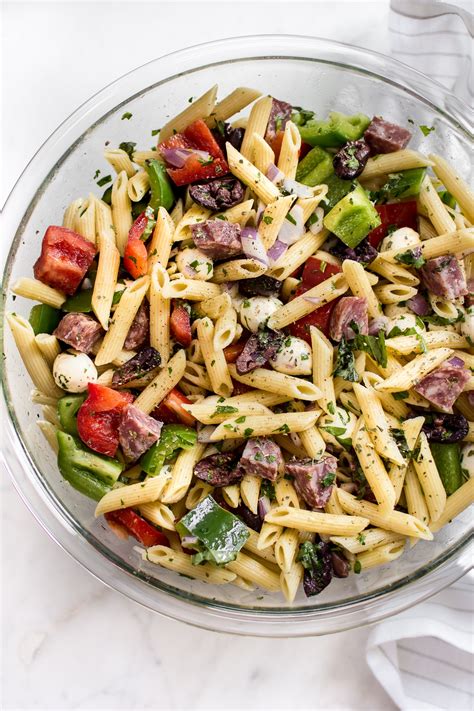 Easy Italian Pasta Salad Recipe Salt And Lavender