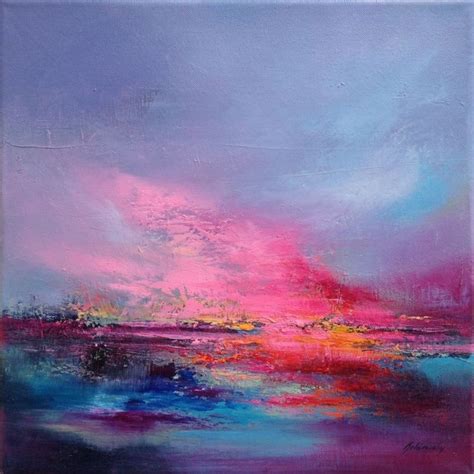 Love Is In The Air 40 X 40 Cm Abstract Landscape Oil