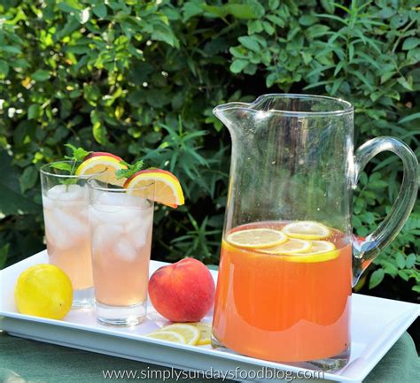 Peach Lemonade Simply Sundays