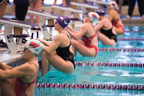 Womens Swimming Northwestern Falls To No Wisconsin