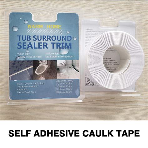 Tylife Caulk Tape Strippe Self Adhesive Tub Caulking Sealing Tape For Kitchen Sink Toilet