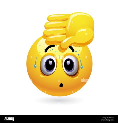 Stress Emoji Hi Res Stock Photography And Images Alamy