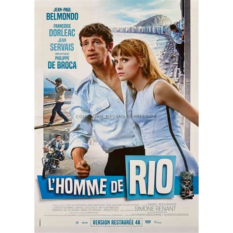 Affiche De Film Française De Lhomme De Rio 40x54 Cm