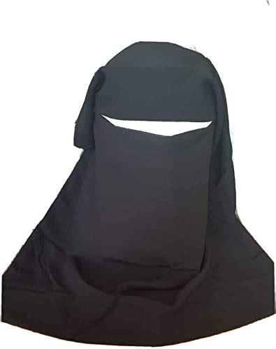 Black Full Niqabhijab Burqa Islamic Face Cover Veil Abaya Jilbab