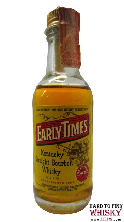 Early Times Kentucky Straight Bourbon Miniature Whiskey