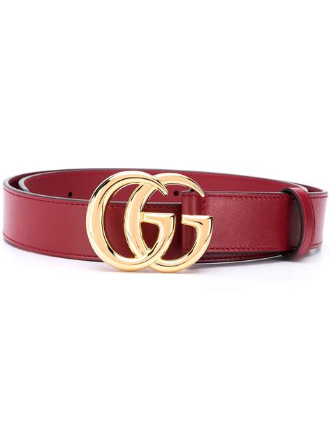 Gucci Gg Marmont Leather Belt Farfetch Red Gucci Belt Mens