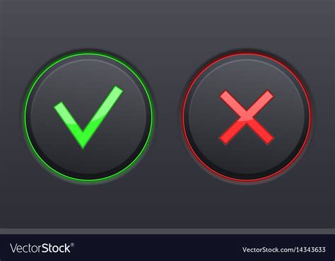 Cancel And Submit Black Buttons Royalty Free Vector Image