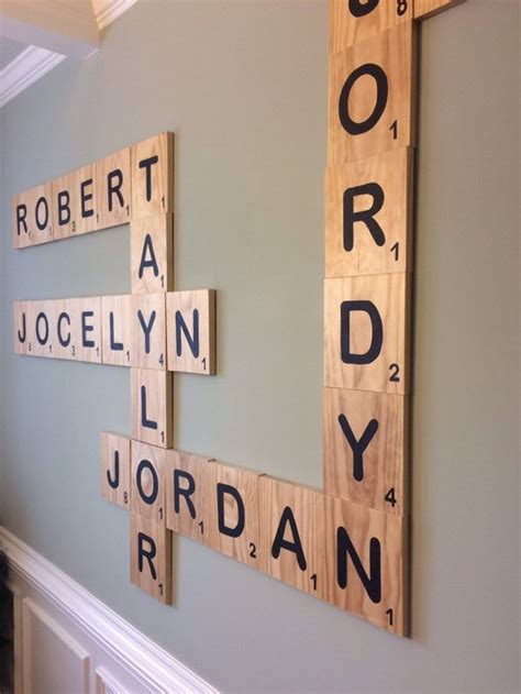 10inch Scrabble Oversized Scrable Letters Solid Woodlarge Etsy In