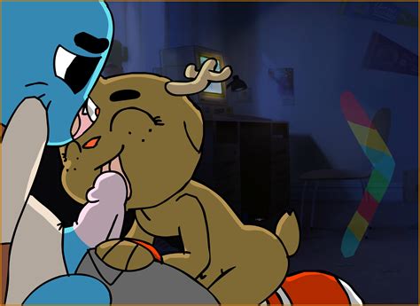 Rule 34 1boy 1girls Cat Deer Feline Fellatio Female Gumball Watterson