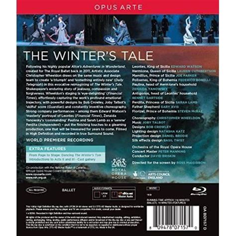 Opus Arte Talbot The Winter`s Tale Watson Lamb Briskin Wheeldon [blu Ray] [import Italien
