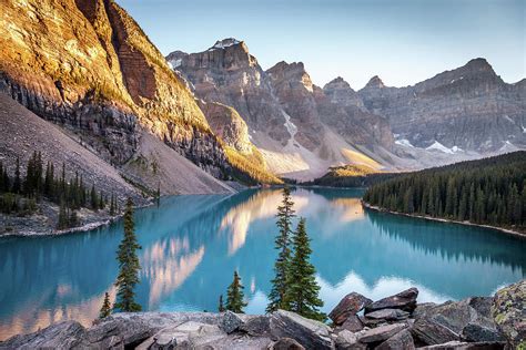 Moraine Lake At Sunset 2 Photograph By Art Calapatia