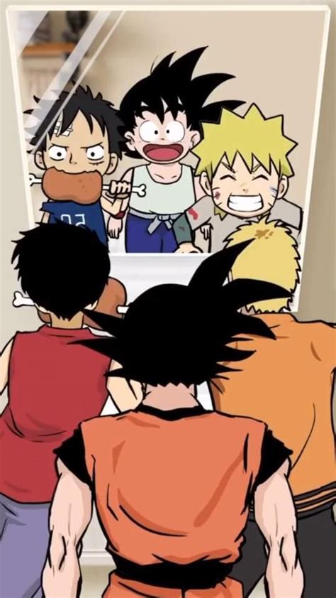 Goku Naruto Luffy Naruto Uzumaki Anime Kawaii Otaku Anime