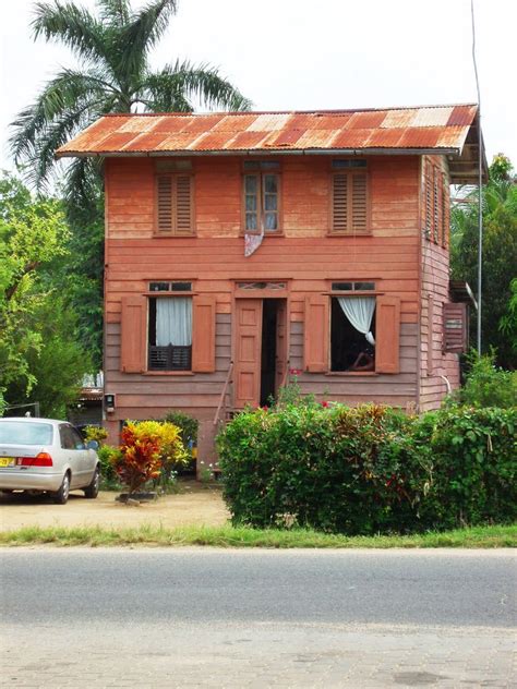 House On The Road To Nickerie Suriname Countries In Central America