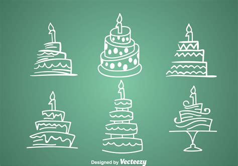 1st Birthday Cake Icons 102448 Vector Art At Vecteezy