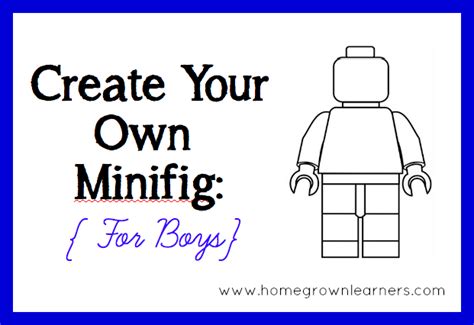 Create Your Own Lego Minifigures Printables For Boys And Girls