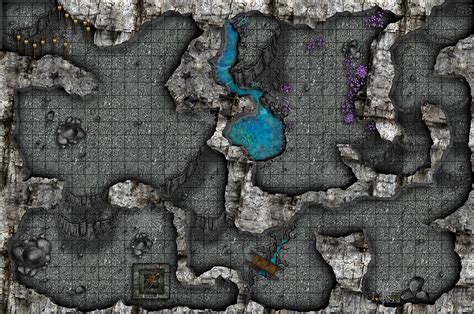 The Darkbelow Caverns Dungeon Map Dnd Battle Maps Dungeon Maps