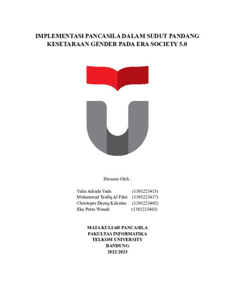 pdf implementasi pancasila dalam sudut pandang kesetaraan gender pada era society 5 0