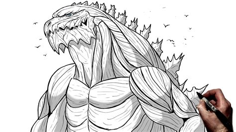 Update More Than Godzilla Sketch Art Super Hot In Eteachers