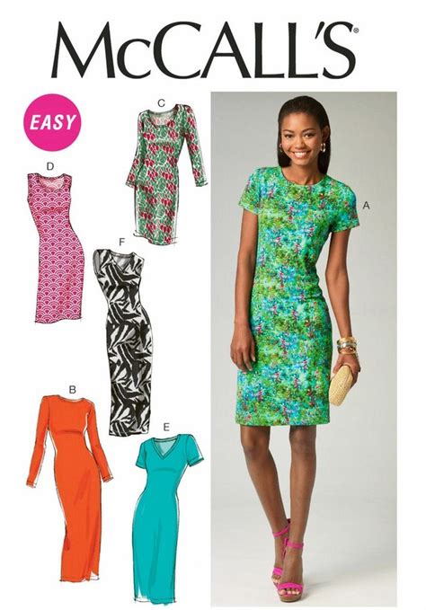 Sewing Pattern Womens Dress Pattern Sheath Dress Etsy Sheath