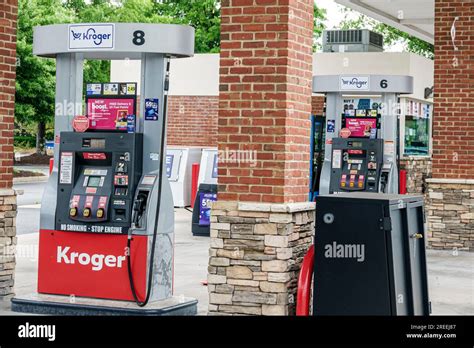 Atlanta Georgia,Kroger gas petrol station pump Stock Photo - Alamy