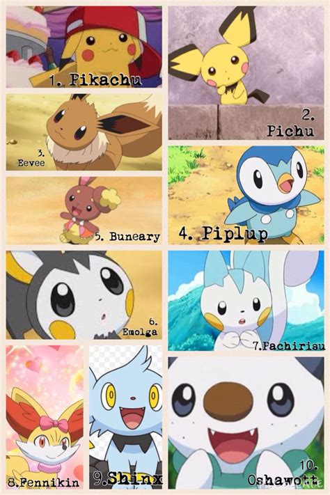 My Top 10 Cutest Pokemon Ever Cute Pokemon Pokemon