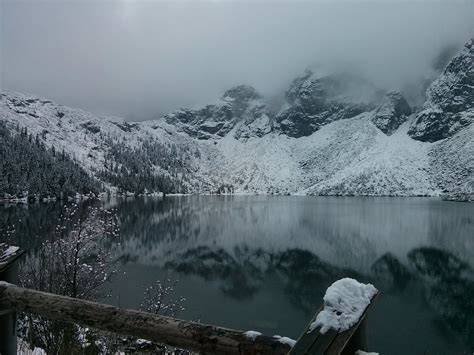 Morskie Oko Zima W Górach Tatry Darmowe Zdjęcie Na Pixabay Pixabay