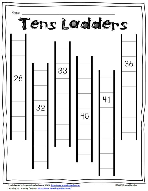 Tens Ladders Skip Counting By Tens Off The Decade Math Coachs