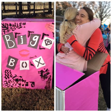 Maybe you would like to learn more about one of these? Sorority big/little reveal with boxes. Using just wrapping ...