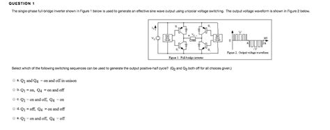 Solved The Single Phase Full Bridge Inverter Shown In Figure Chegg