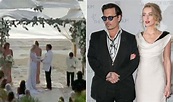 Johnny Depp weds Amber Heard in romantic beach ceremony in the Bahamas ...