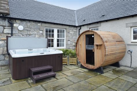 Hot Tub Sauna Mountain View Lodge Self Catering Scotland Luxury