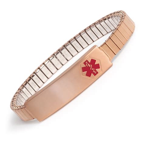 Engravable Medical Id Bracelet For Women Expandable Medilog Speidel