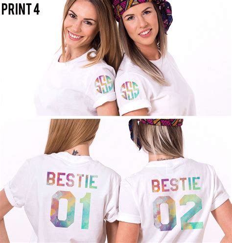 Monogram Bestie Shirts Bestie 01 Matching Best Friends Shirts