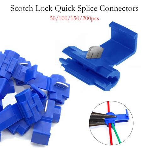 50 200x Scotch Lock Wire Connector Quick Splice Scotchlok Electrical