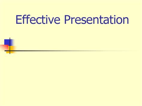 Effective Presentation презентация онлайн