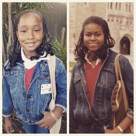 Michelle Obama Inspires 8 Year Old To Dress Like Her Princeton Photo For School The Washington