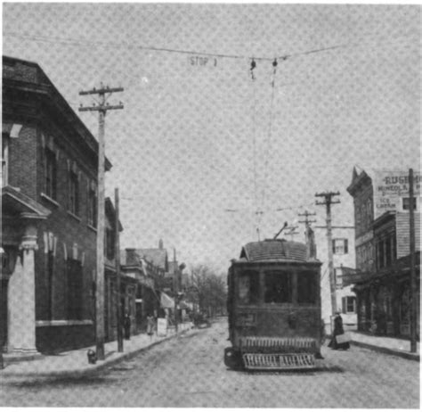 Main st & s bayles ave. Trolley Car No.26 on Main Street at Mineola Terminal of ...