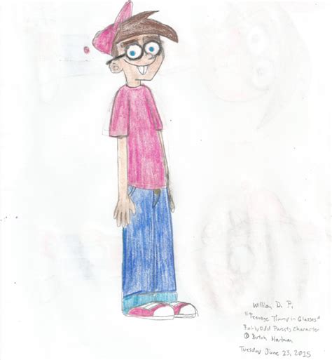 Timmy Turner As A Teenager In Glasses By Willm3luvtrains On Deviantart