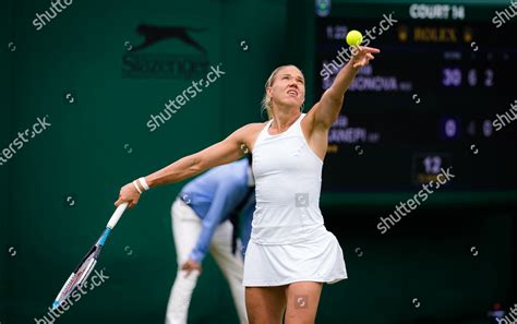 Kaia Kanepi Estonia Action During First Editorial Stock Photo Stock