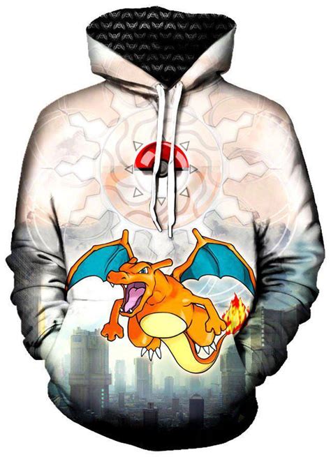 Charizard Unisex Pokemon 3d Printed Hoodie Famous Brand Harajuku