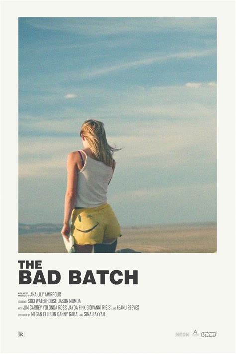 In a desert dystopia, a young woman is kidnapped by cannibals. The Bad Batch alternative movie poster Visit my Store ...