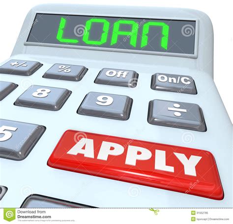 The process is sleek and straightforward. Loan Word Calculator Borrow Money Apply Financing Bank Stock Illustration - Illustration of ...