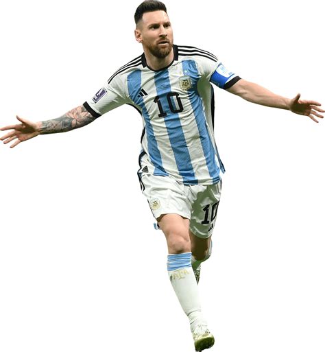 Lionel Messi Argentina Football Render Footyrenders