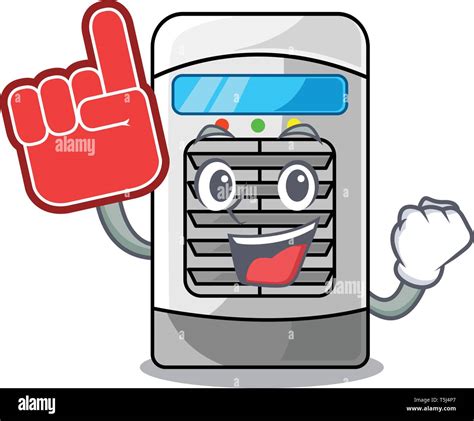 Foam Finger Air Cooler In The Cartoon Shape Stock Vector Image And Art