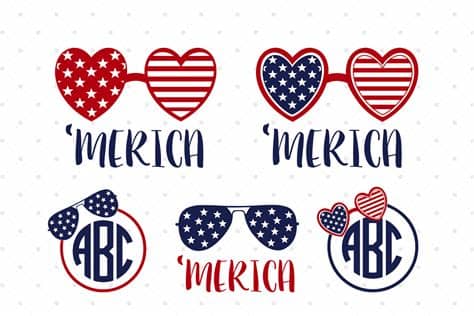 Aaron meyers created a variety of designs to match various july holidays. 4th of July Glasses SVG Cut Files (67386) | Cut Files ...