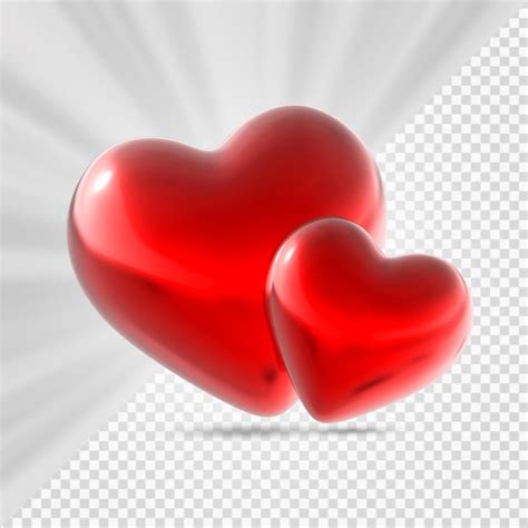 Premium Psd Heart 3d Render