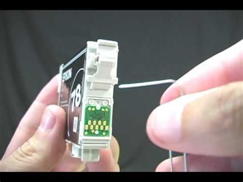 Check the position using the coloured label guide, located on the plastic above the ink. hack- ink secrets - YouTube