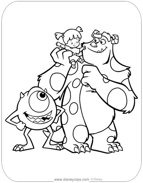 Disney Coloring Pages Monsters Inc Best Free Coloring Pages Printable