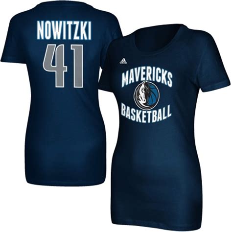 Dirk Nowitzki Dallas Mavericks Adidas Womens Name And Number T Shirt